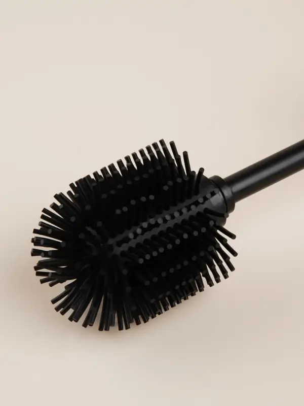 Ёршик для унитаза с подставкой SL Home, силиконовый, 9.8&times;9.8&times;39, бежевый