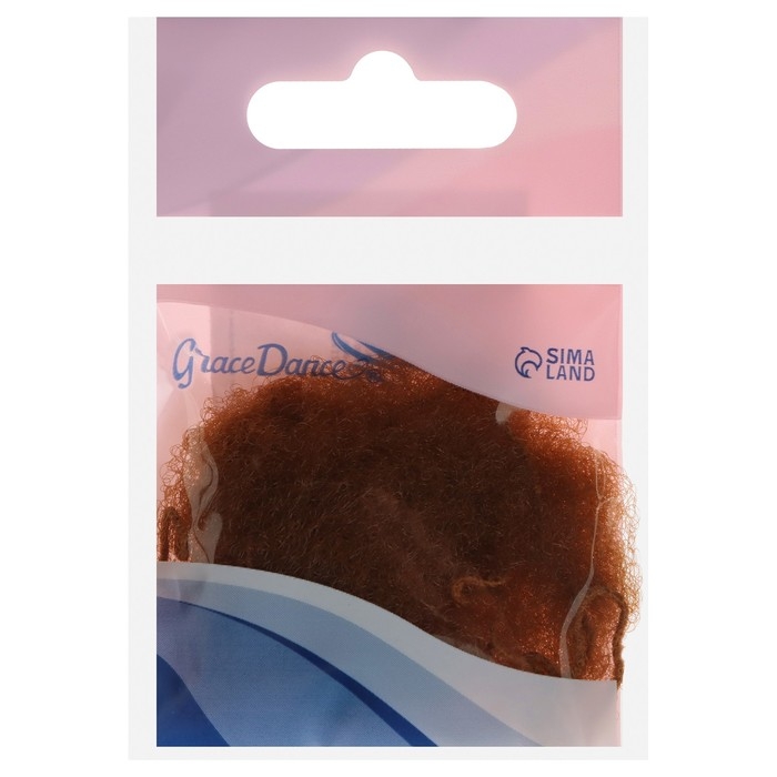 Сетка для волос Grace Dance, паутинка, 30 см, цвет кофейный Сетка для волос Grace Dance, паутинка, 30 см, цвет кофейный