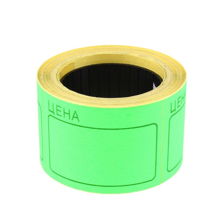 Набор из 6 роликов, в 1 ролике 120 штук, ценники самоклеящиеся, 35 х 50 мм, зелёный Набор из 6 роликов, в 1 ролике 120 штук, ценники самоклеящиеся, 35 х 50 мм, зелёный