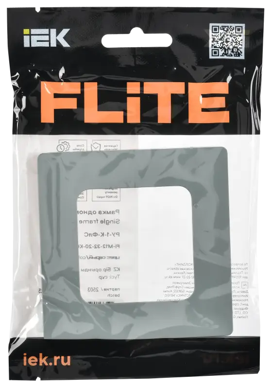 FLITE CLASSIC Рамка 1-местная РУ-1-К-ФлС серый IEK