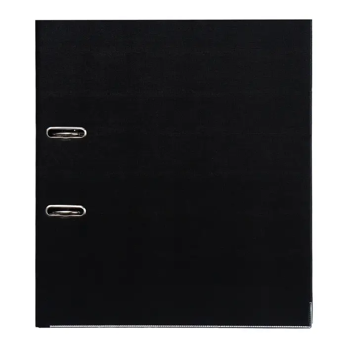 Папка-регистратор А4, 70 мм, ErichKrause, Business, собранная, карман на корешок, металлический кант, вместимость 450 листов, чёрная