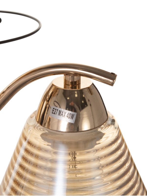 Люстра Люстра "Кольцо" 3х40Вт Е27 золото 48х48х24см