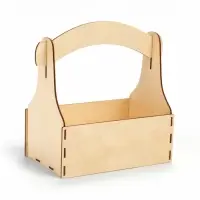 Ящик деревянный подарочный, 20&times;12&times;20 см, с ручкой, разборный