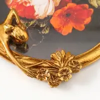 Фоторамка полистоун 18х20 см "Девочка и дерево" золото 3х21х24 см