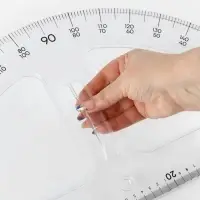 Транспортир портновский 180&deg;, пластик