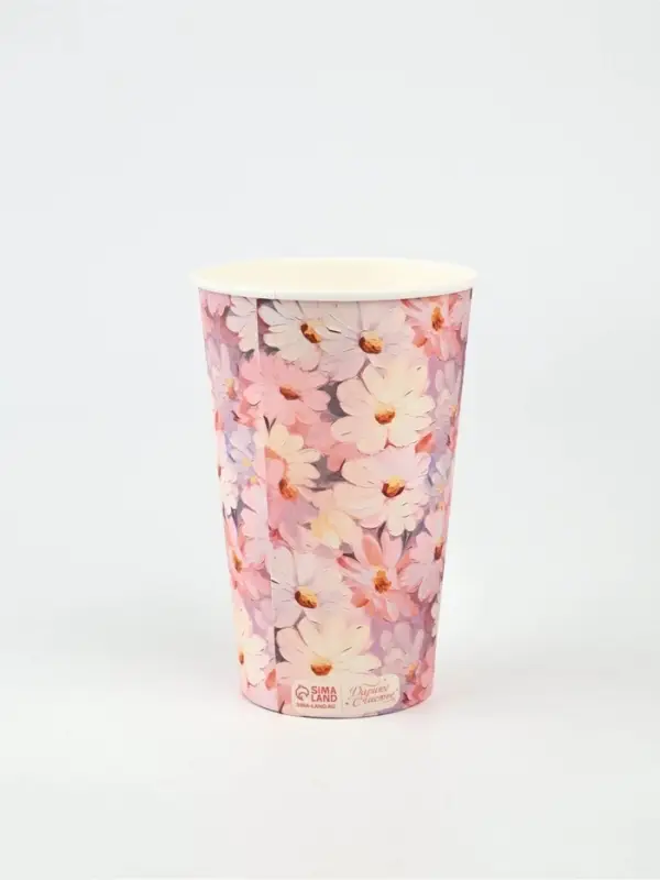 Стакан для цветов влагостойкий &laquo;Цветы&raquo;, 400 мл