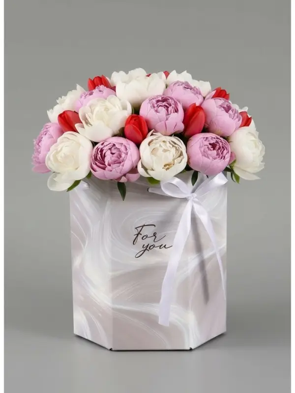 Коробка подарочная складная &laquo;Для тебя&raquo;, 17&times;14.8&times;19.5 см, шестигранник