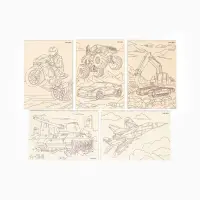 Заготовки для творчества. Доски для выжигания "Машинное моделирование" Т1002