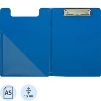 Папка-планшет Attache A5 с верх.створкой, синий Россия