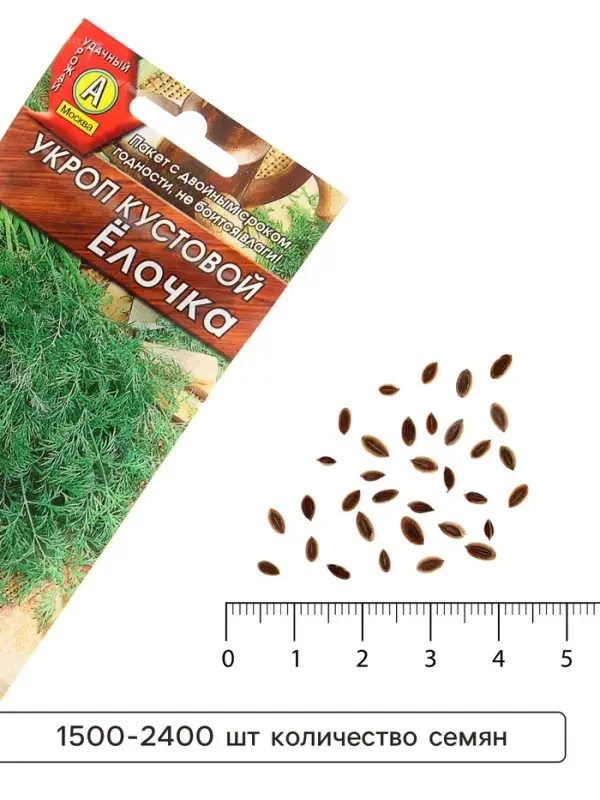 Семена Укроп "Елочка" кустовой, 3 г