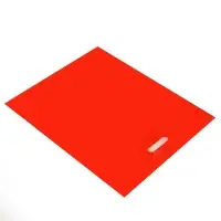 Пакет полиэтиленовый с вырубной ручкой, Красный 40&times;50 См, 60 мкм