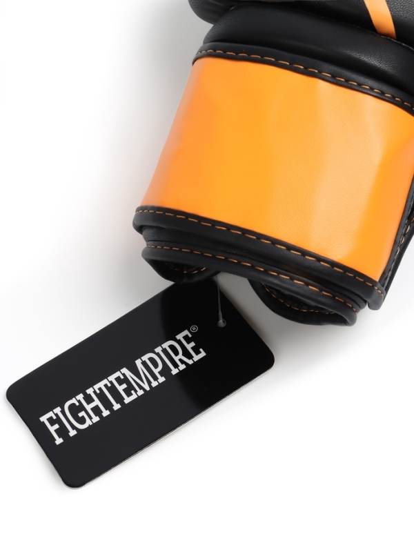 Боксёрские перчатки FIGHT EMPIRE, URBAN, чёрно-оранжевые, размер 12 oz