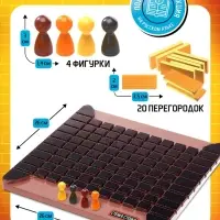 Настольная игра &laquo;Стенка около стенки&raquo;, 2-4 игрока, 5+