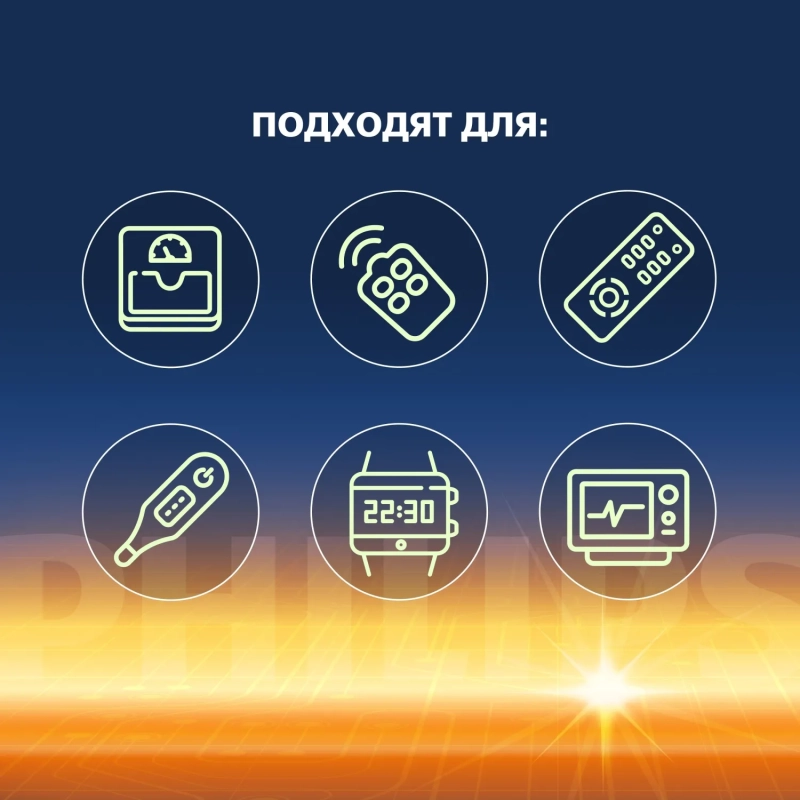 Батарейка Philips CR2032-2BL/CR2032P2/51 литиевые 2шт/уп