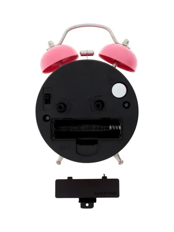 Часы - будильник настольные Часы - будильник настольные "Классика", дискретный ход, 12 х 8.5 см, АА, розовые