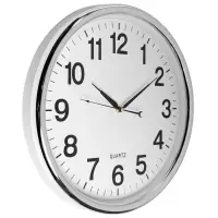 Часы настенные классические &laquo;Ивона&raquo;, d=41 см, серебристые, от батарейки 1&times;АА