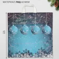 Пакет полиэтиленовый с петлевой ручкой &laquo;Мороз&raquo;, 45&times;45 см, 60 мкм