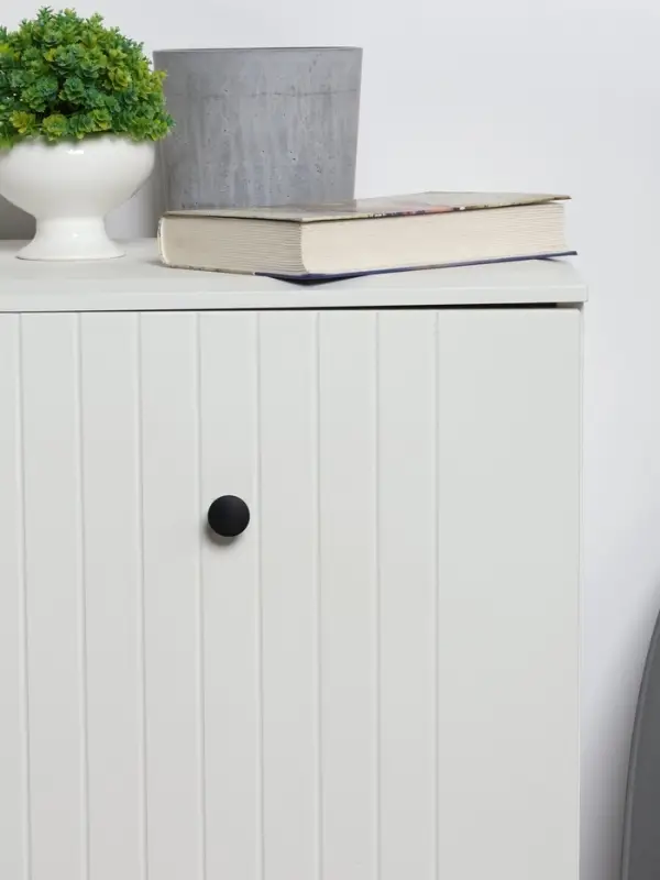 Ручка-кнопка CAPPIO RK148, d=24 мм, цвет черный, 8 шт.