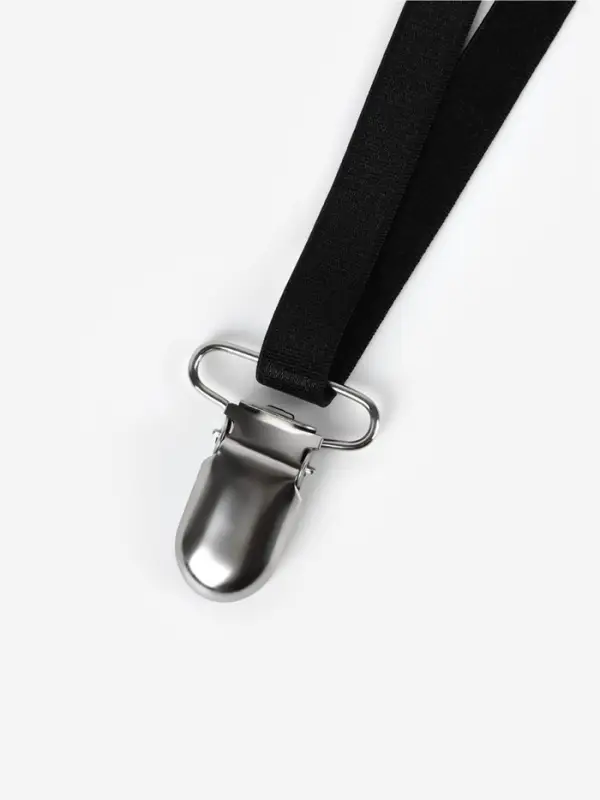 Клипсы для подтяжек, 2.5&times;1.5 см, 10 шт., цвет серебряный