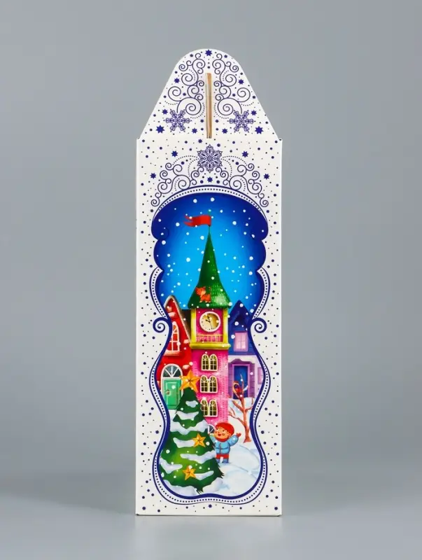 Подарочная коробка новогодняя Мечты сбываются 17 х 7 х 25,5 см Подарочная коробка новогодняя Мечты сбываются 17 х 7 х 25,5 см