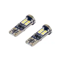 Лампочка светодиод. W5W (T10) PRO,6000K(Бел.),12/24В,2.5Вт,12LED,Биполяр.,Обманка,кмпл.2шт.