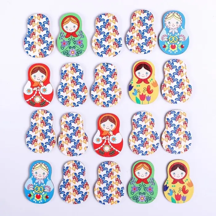 Мемо &laquo;Матрёшки&raquo; 20 матрёшек