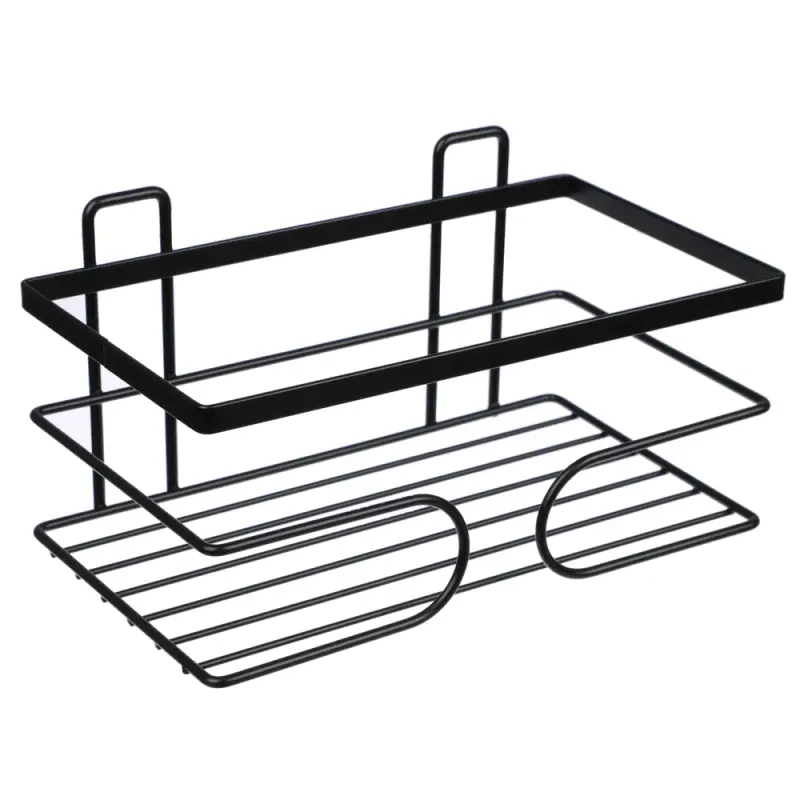 VETTA Полка настенная, прямоугольная, металл, 24x14x10 см, черный