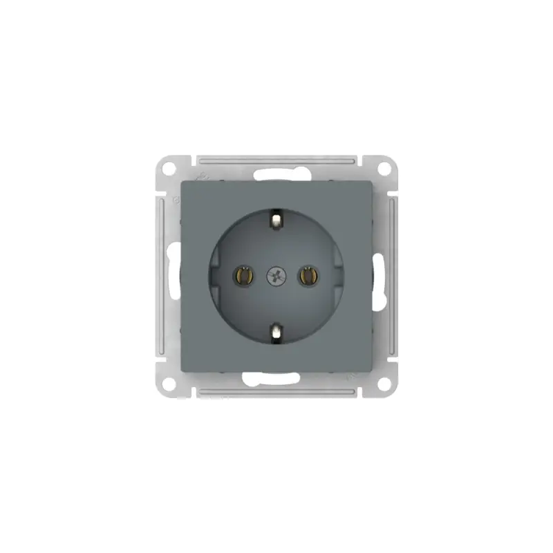 ATLASDESIGN РОЗЕТКА с заземлением, 16А, быстрозажимные клеммы, ГРИФЕЛЬ