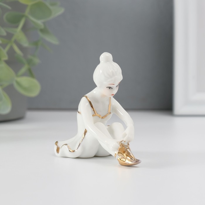 Сувенир  Сувенир "Балерина" золото 7 см