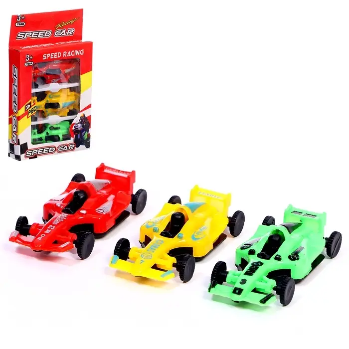 Машина &laquo;Гоночный болид&raquo;, набор 3 шт., МИКС