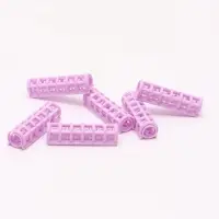 Бигуди с фиксатором, d=1 см, 5.5 см, 6 шт., фиолетовые