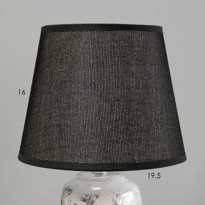 Лампа настольная RISALUX &laquo;Ганна&raquo;, Е14, 40 Вт, чёрно-хромированная, 20&times;20&times;33 см