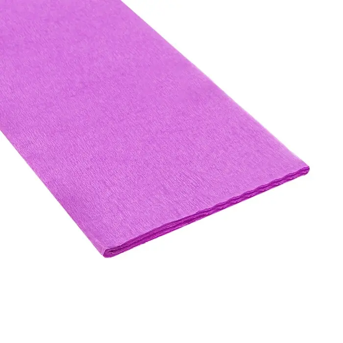 Бумага крепированная 50 х 200 см, в рулоне, 30 г/м2, фиолетовая Бумага крепированная 50 х 200 см, в рулоне, 30 г/м2, фиолетовая
