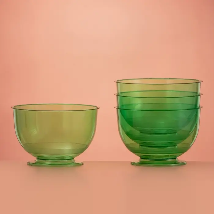 Креманка пластиковая одноразовая для фуршета «Кристалл», 200 мл, зелёная Креманка пластиковая одноразовая для фуршета «Кристалл», 200 мл, зелёная