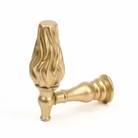 Крючок - держатель для штор CAPPIO KS051, алюминий, цвет золото, 2 шт.