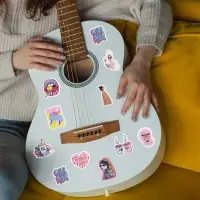 Наклейки-стикеры, набор,Girl power, 7 х 6 см, 10 шт