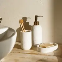 Аксессуары для ванной SL Home, 3 предмета, дозатор для мыла, мыльница, стакан