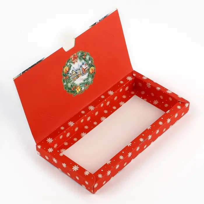 Коробка для шоколада с местом для денег «Снежный городок», 20 х 2 х 10 см Коробка для шоколада с местом для денег «Снежный городок», 20 х 2 х 10 см