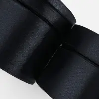 Атласная лента, набор 5 шт., 6/10/20/40/50 мм, 23&plusmn;1 м, чёрная №39