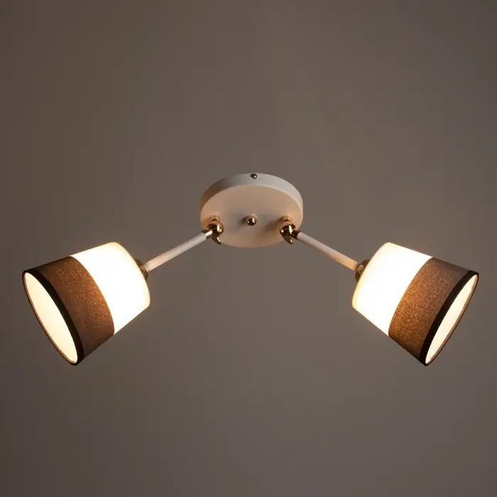 Люстра &laquo;Селена&raquo; 2хЕ27 40 Вт бело-золотой 54&times;15&times;25 см