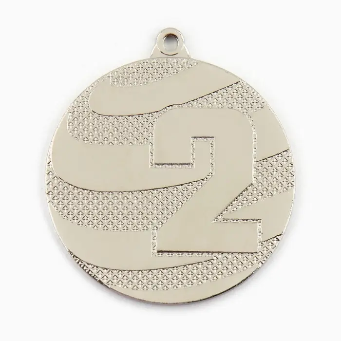 Медаль призовая 003, d= 5 см. 2 место. Цвет серебро. Без ленты Медаль призовая 003, d= 5 см. 2 место. Цвет серебро. Без ленты