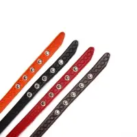 Ошейник, 1.2 см, ОШ 20-26 см, однослойный, неукрашенный, цвет и вид МИКС