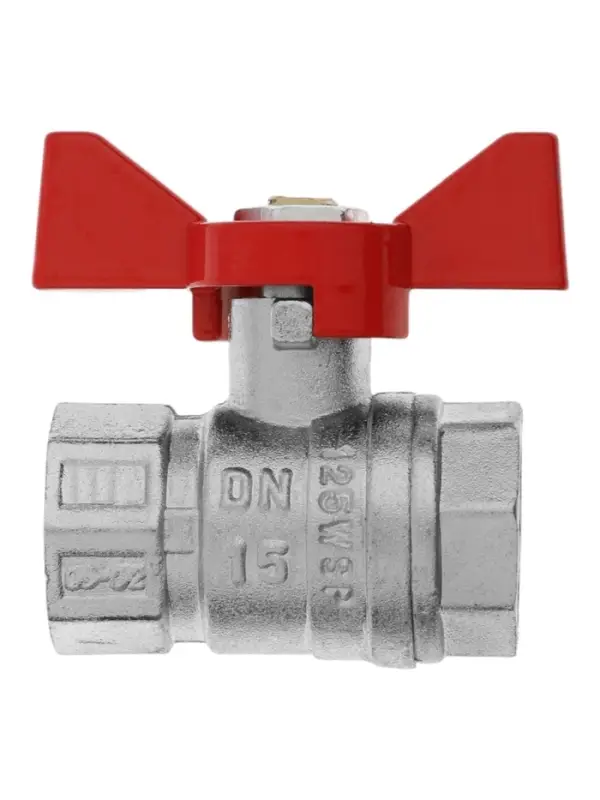 Кран шаровой ZEIN engr, внутренняя резьба 1/2", бабочка, цинк