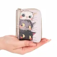 Кошелек дет 07-01-07 Три котёнка, 10,8*2,5*8,5 см, на молнии, розовый