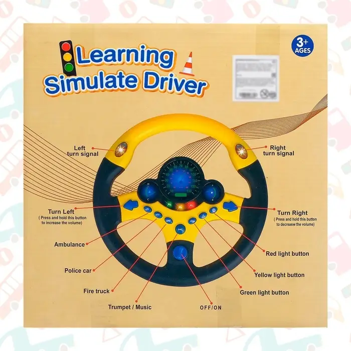 Руль музыкальный &laquo;Супер водитель&raquo;, световые и звуковые эффекты, работает от батареек