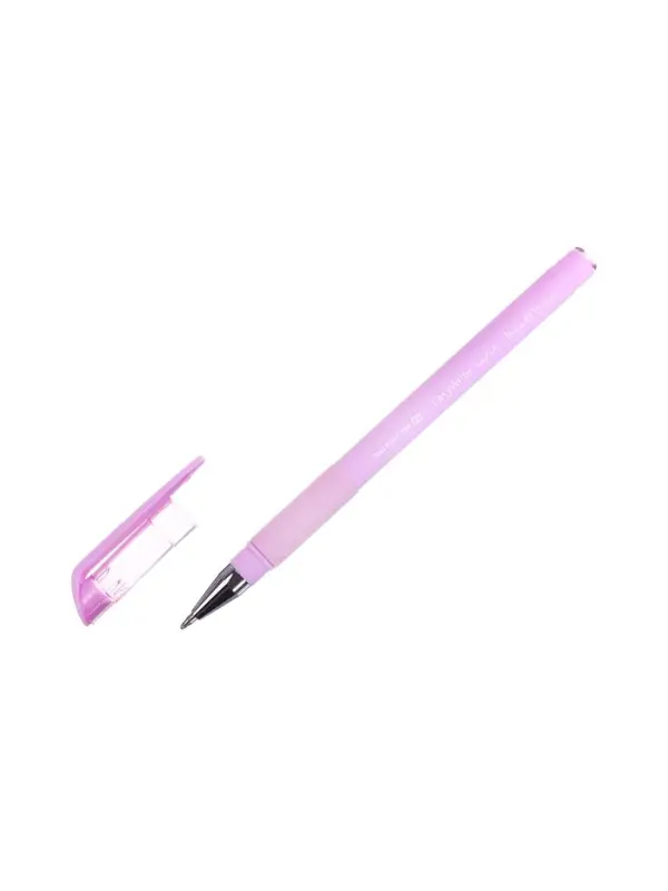 Ручка шариковая BrunoVisconti. EasyWrite. Zefir, синий стержень, узел 0.5 мм, резиновый упор, матовый корпус, МИКС