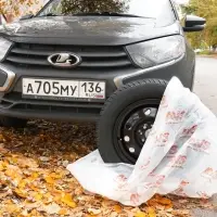 Мешки для колес R22 AVS MK-2022 повыш.прочн., 20 шт в рулоне, 25 мкм 115х115 см