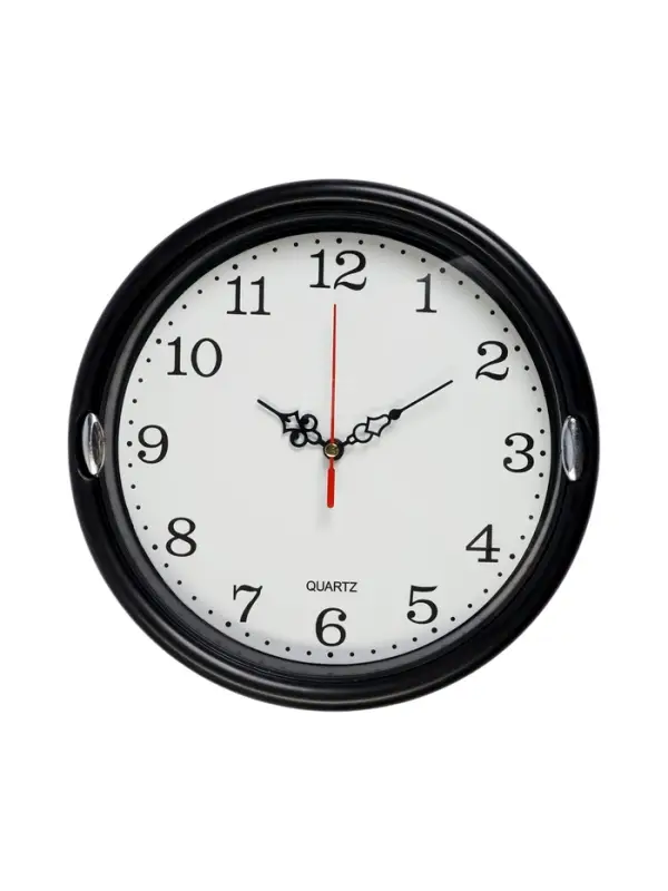 Часы настенные &laquo;Соломон&raquo;, d=23 см, плавный ход, чёрные