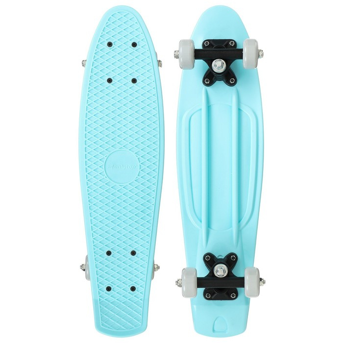 Пенниборд ONLITOP, 56х15 см, колёса PVC 50 мм, пластиковая рама, цвет голубой Пенниборд ONLITOP, 56х15 см, колёса PVC 50 мм, пластиковая рама, цвет голубой