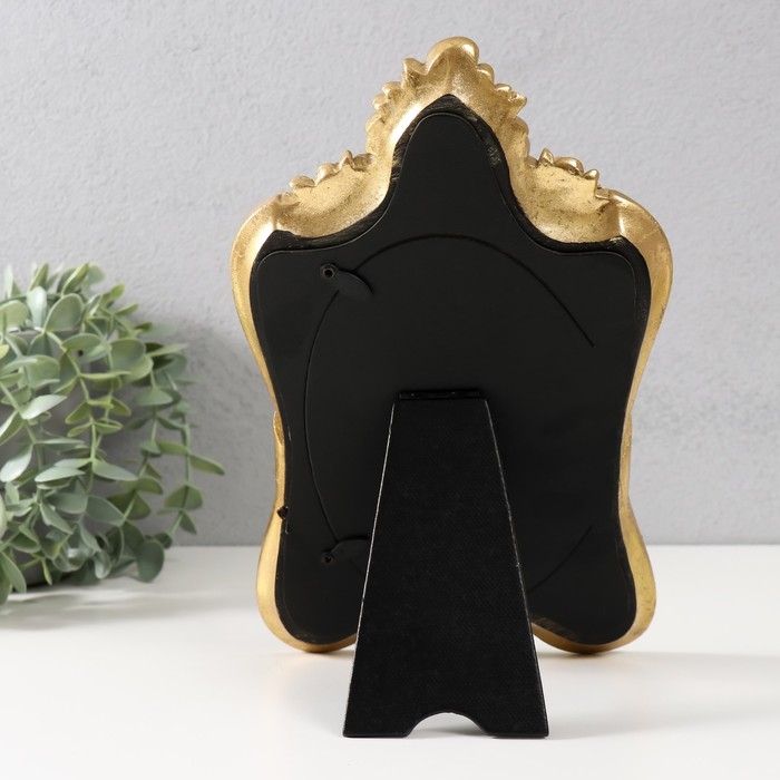 Фоторамка полистоун 10х15 см  Фоторамка полистоун 10х15 см "Венера" розовая с золотом 15,5х25 см